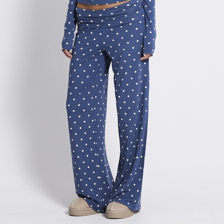 Foldable wide pants "Eleni Printed"